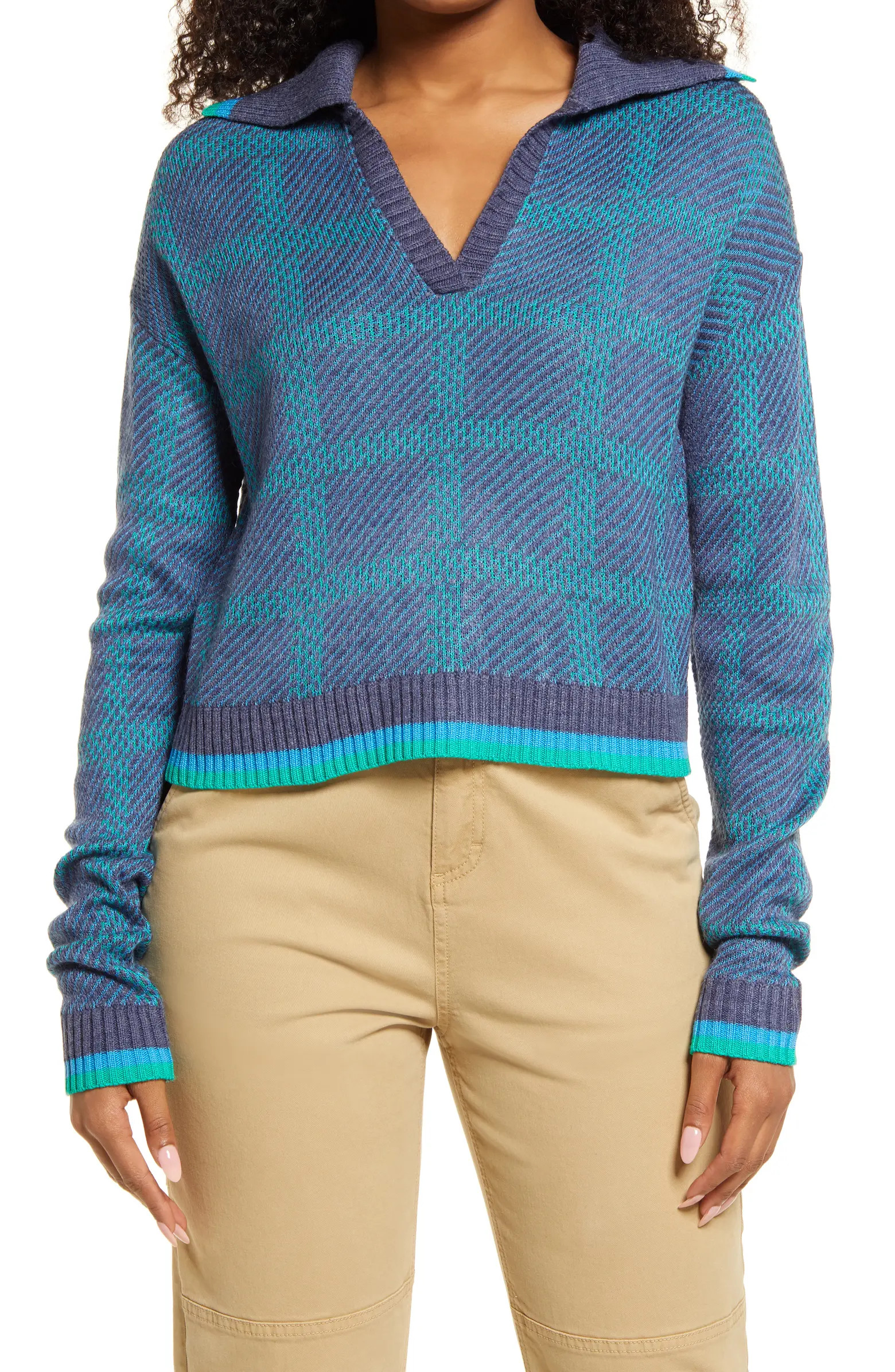 BP. Women's Relaxed Polo Sweater | Nordstrom | Nordstrom