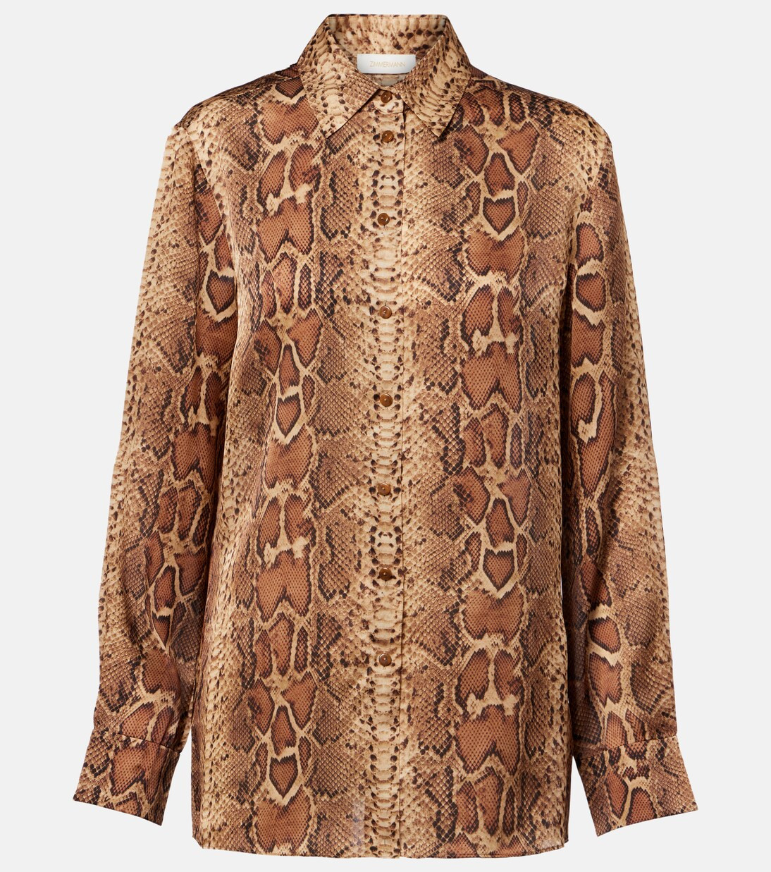 Hypnotic snake-print silk shirt | Mytheresa (UK)