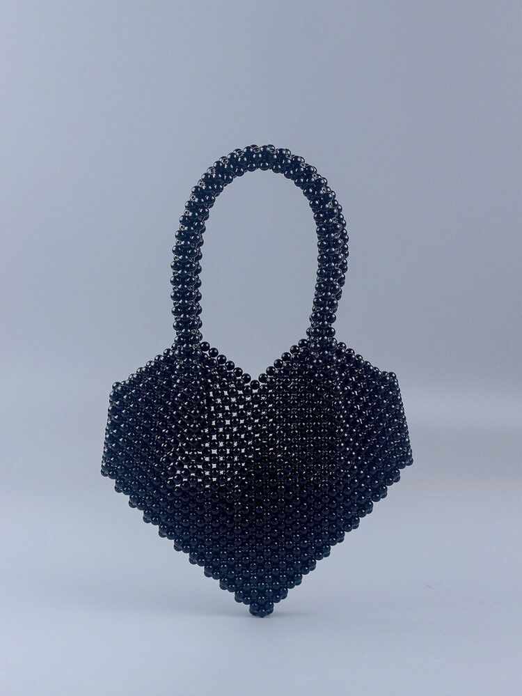 Beaded Heart Shaped Novelty Bag | SHEIN