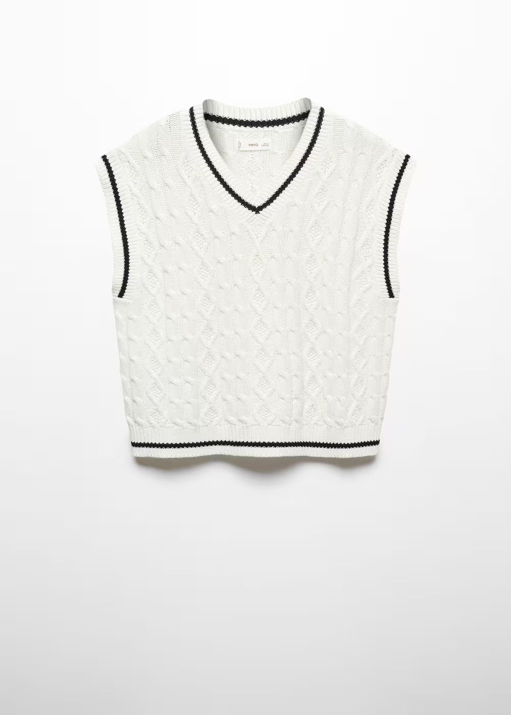 Knitted cotton vest -  Girls | Mango Kids USA | MANGO (US)