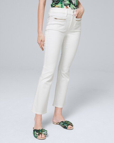High-Rise Flare Crop Jeans | White House Black Market