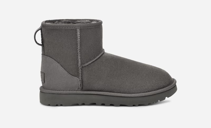 UGG® Women's Classic Mini II Boot Sheepskin Classic Boots in Grey/, Size 8 | UGG (US)