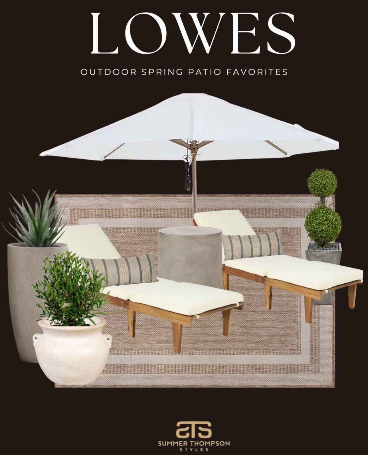Spring patio refresh starts here! 🤎Loving these neutral outdoor finds from Lowe’s—perfect for creating a cozy, stylish space. Shop my faves now! 

#LTKFinds #LTKHome
#OutdoorLiving #PatioDecor #SpringRefresh #OutdoorFurniture #BackyardGoals #NeutralHome #HomeStyle #CozyPatio #HomeInspo #Lowe’sFinds



#LTKStyleTip #LTKFindsUnder100 #LTKHome