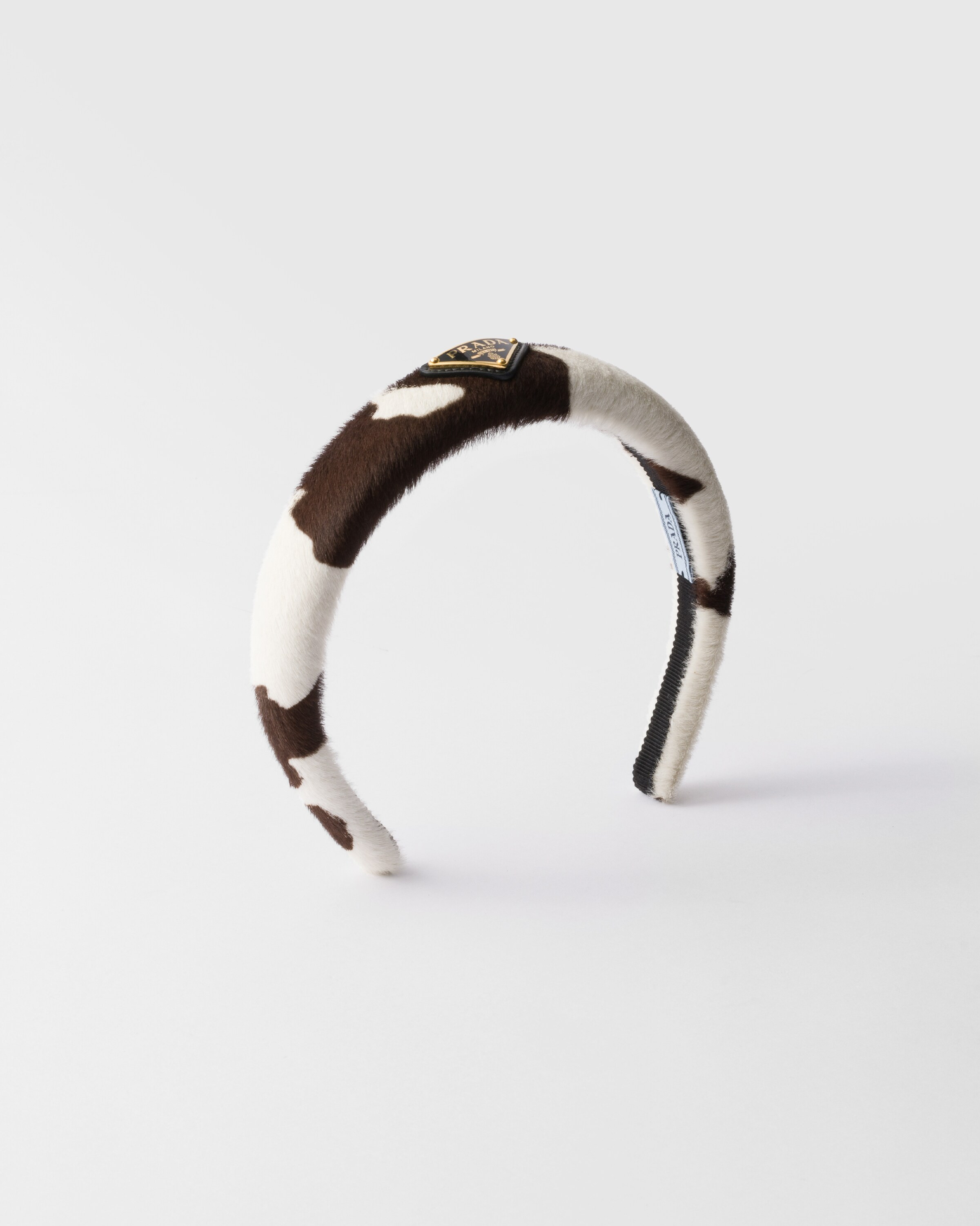 Bandeau en cuir imprimé | Prada FR