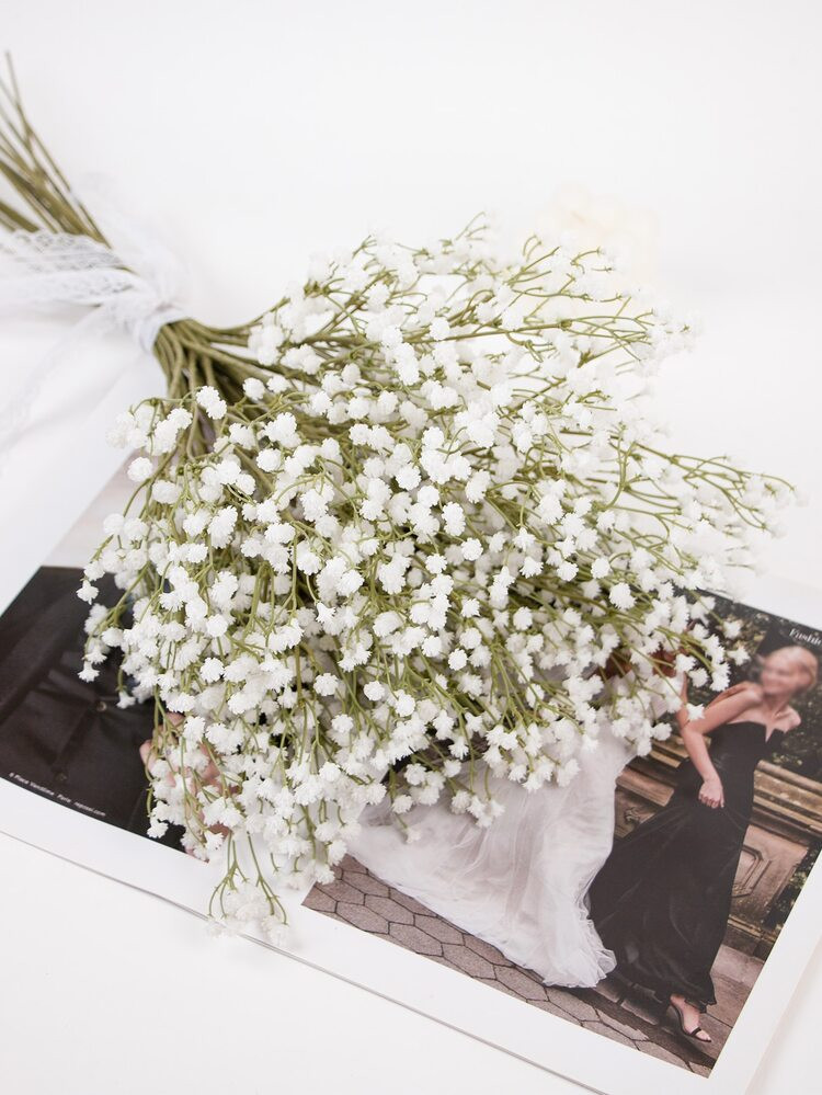 1pc Simulation Plastic Artificial Gypsophila Stem,Boho Solid Flower Stems For Holiday Floral Arra... | SHEIN