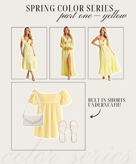 Spring color series! 💫☀️✨🌼💛 yellow dresses for spring and summer :) 

#LTKstyletip #LTKmidsize