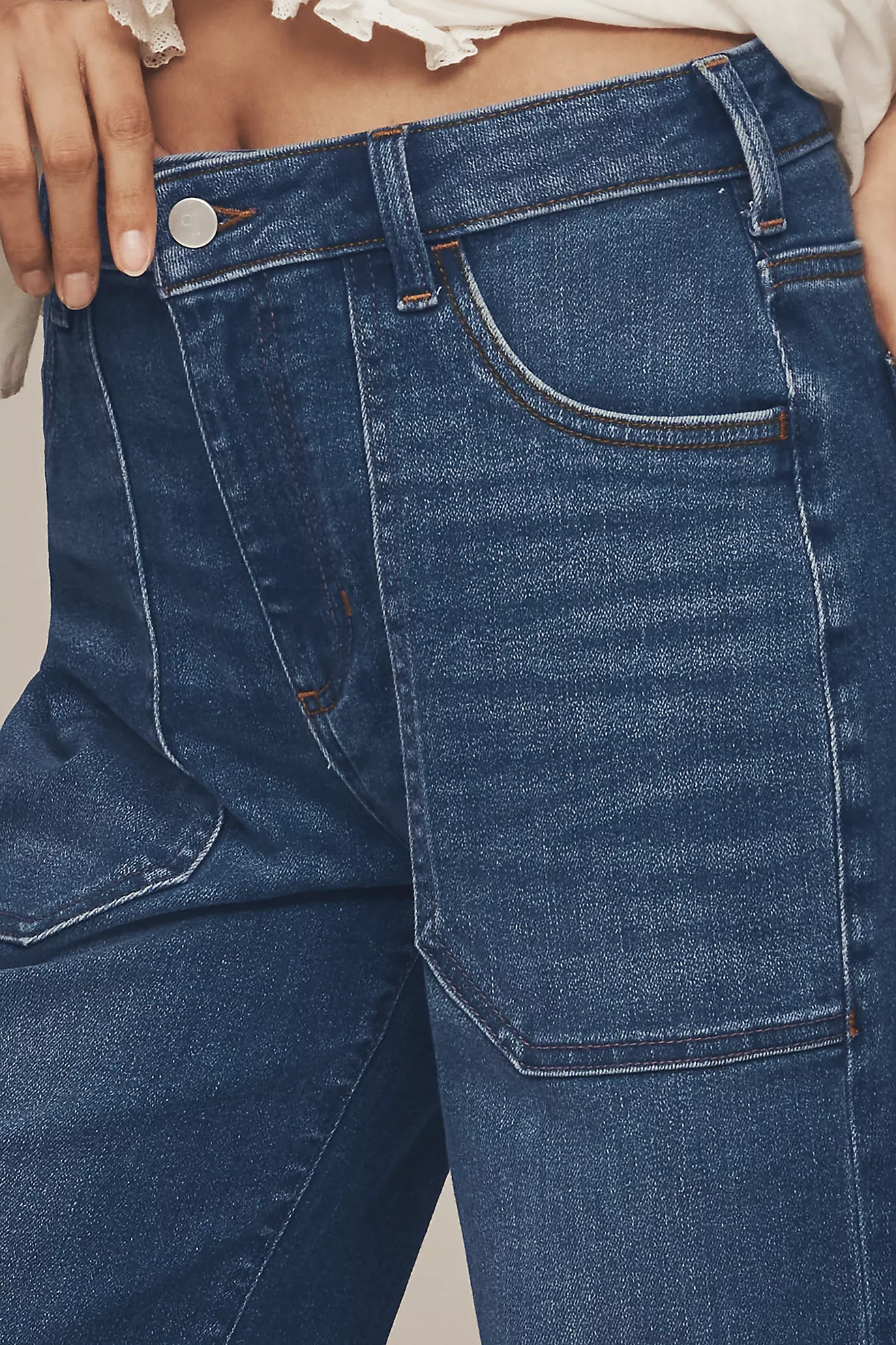 Pilcro Rylan Relaxed High-Rise Flare Jeans | Anthropologie (US)