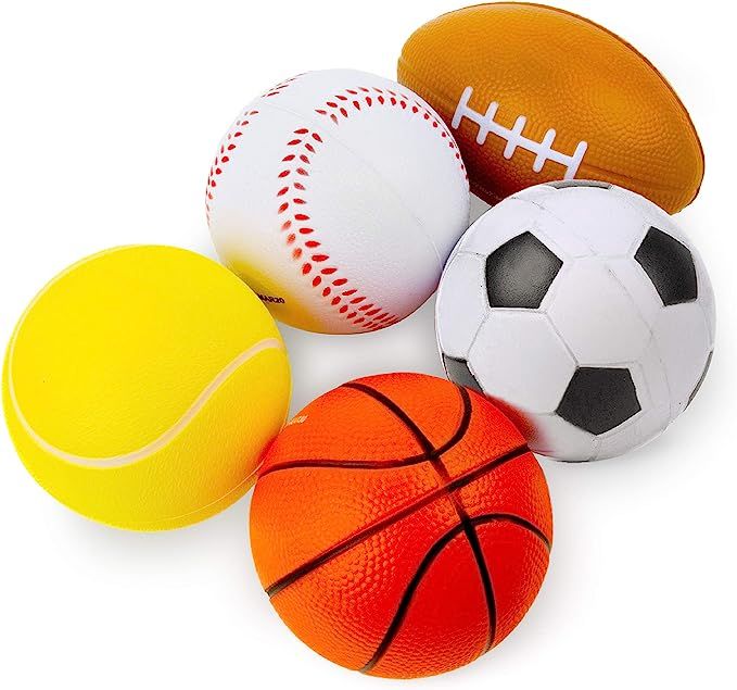 Boley Sports Ball Sets - Soccer Balls, Football, Basketballs, and Baseball - Playground Ball Sets... | Amazon (US)