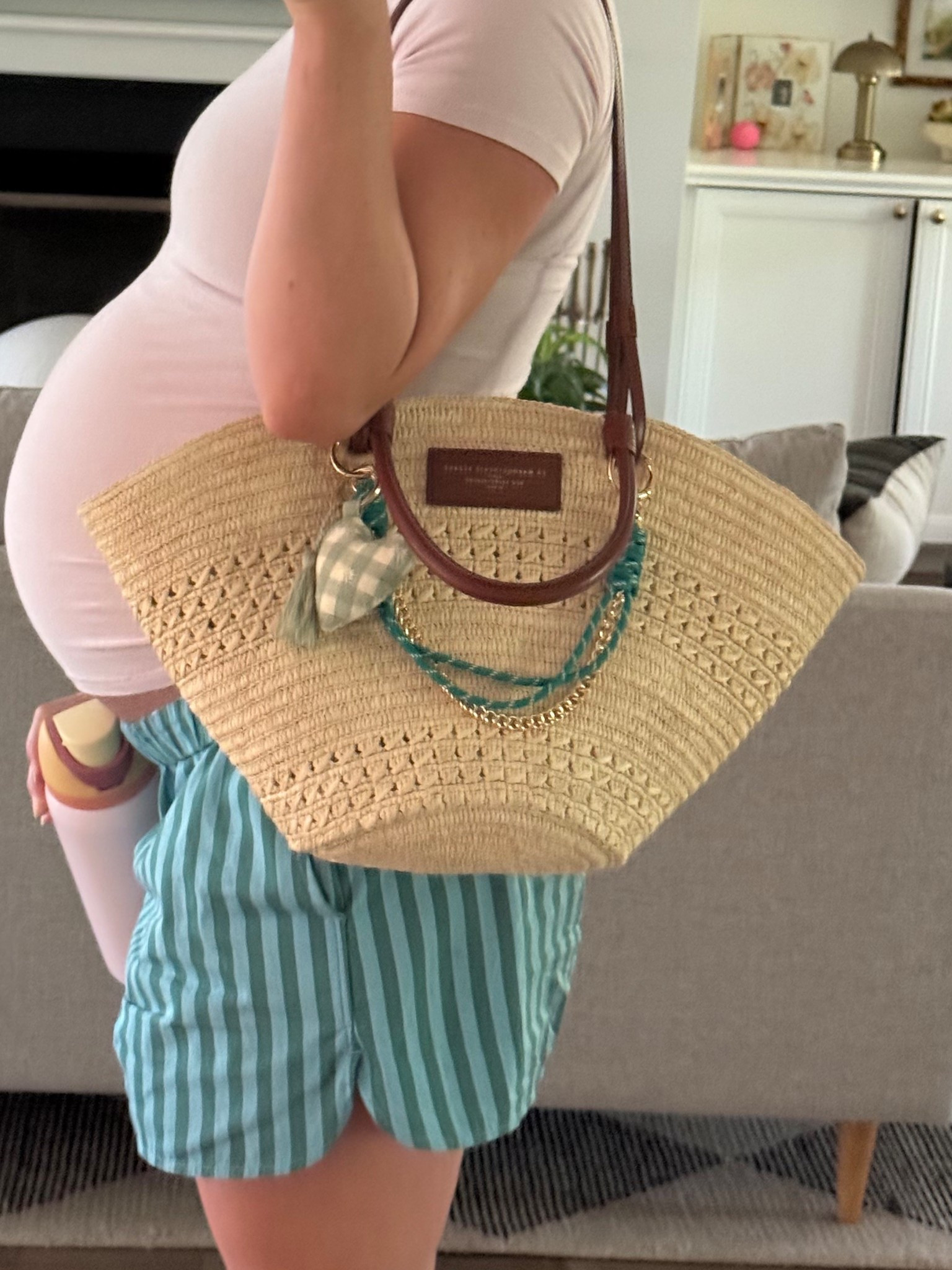 Dressed up my Justine bag from Sezane with some paracord and and heart key chain 💚

#LTKSaleAlert