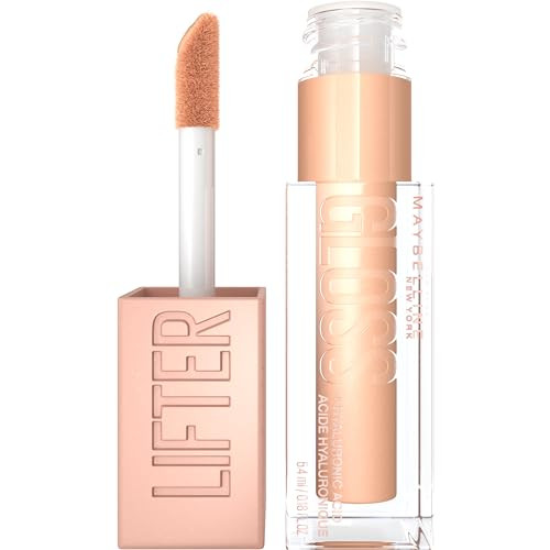 Maybelline Lifter Gloss, Hydrating Lip Gloss with Hyaluronic Acid, Sun, Clear Neutral, 0.18 Ounce | Amazon (US)