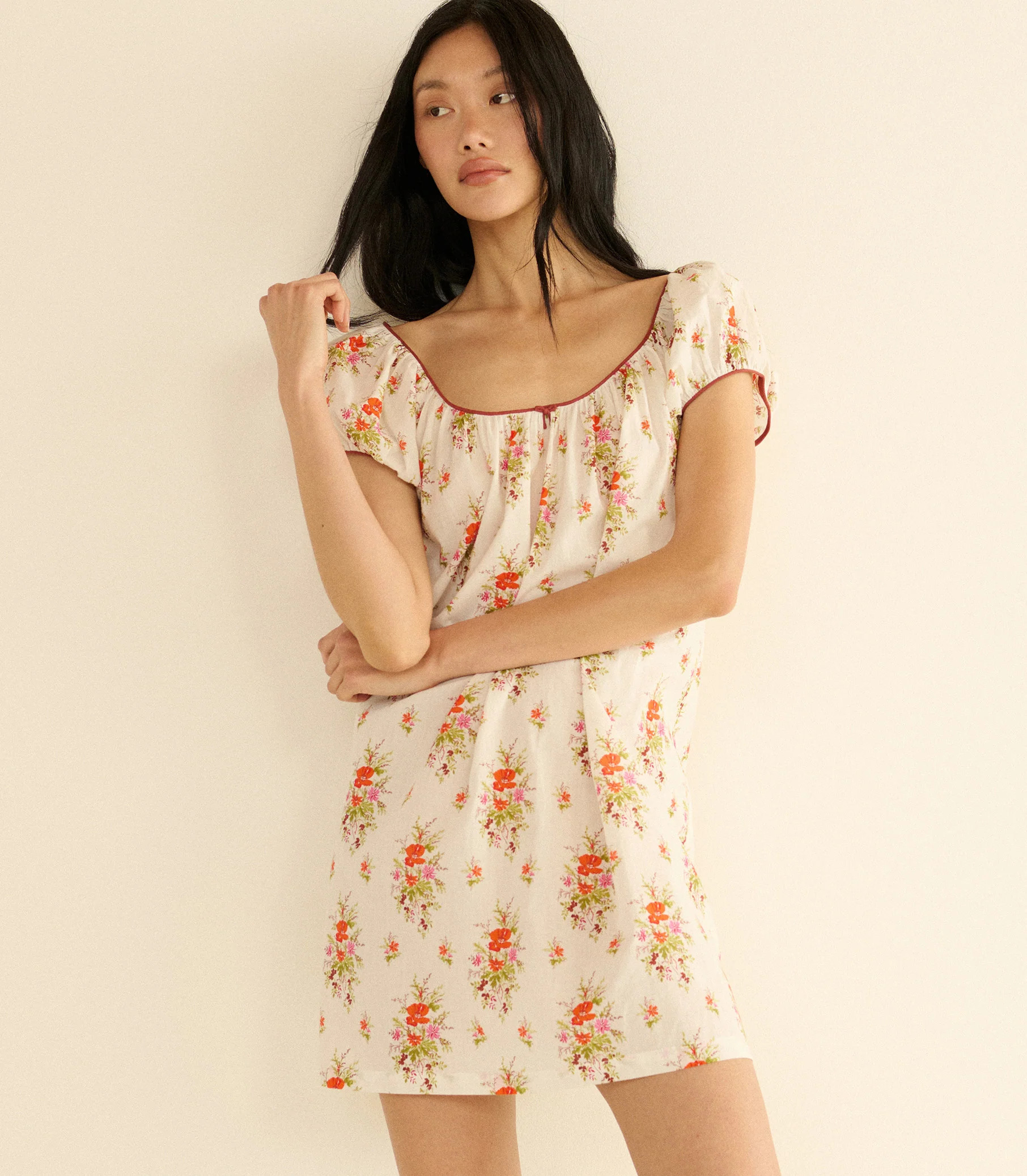 Julia Dress - Rose Petit Bouquet De Chamonix | D\u00d4EN | DOEN