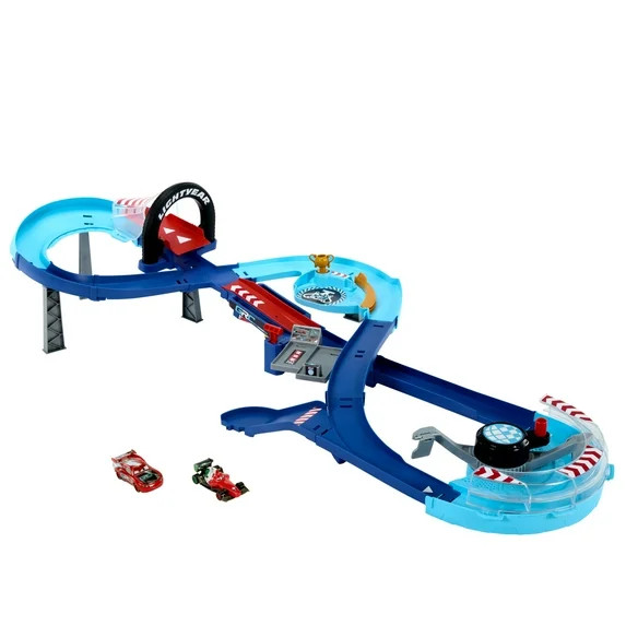 Disney and Pixar Cars GRC Jumping Raceway Playset with 2 Toy Vehicles, Includes Lightning McQueen | Walmart (US)