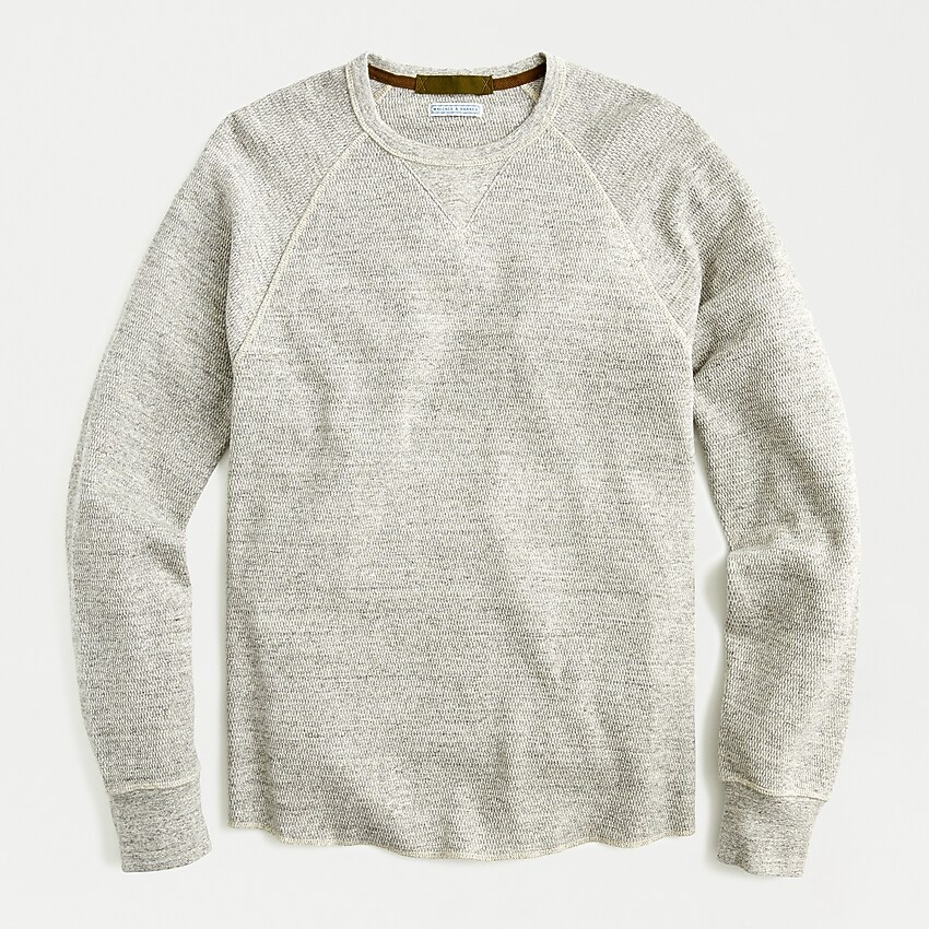 Wallace & Barnes honeycomb-stitch thermal long-sleeve crewneck | J. Crew US