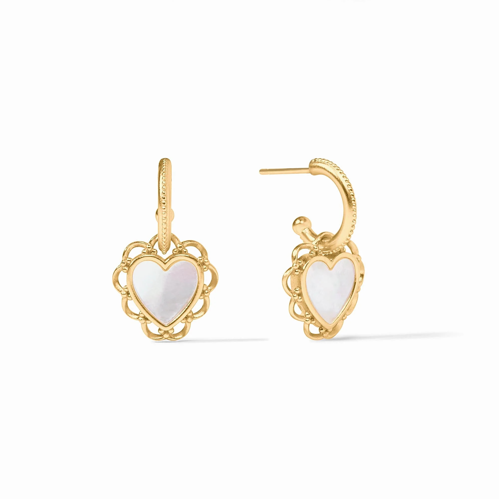 Lace Heart Hoop & Charm Earring | Julie Vos