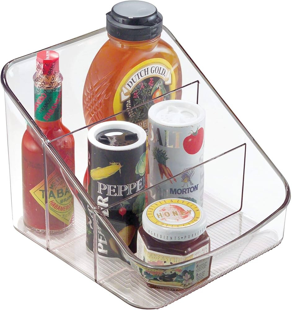 iDesign Linus BPA-Free Plastic 3-Tier Packet Organizer - 6.25" x 5.75" x 5", Clear | Amazon (US)