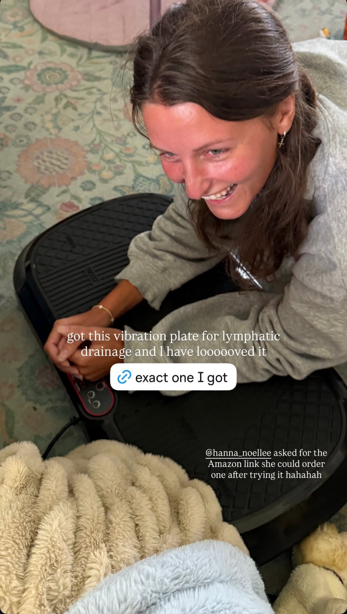 my vibration plate ✨ #vibrationplate #postpartum #mom

#LTKselfcare #LTKfitnessgoals #LTKmomlife