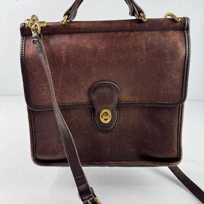 Vintage Coach Willis Crossbody Bag Brown Leather Handbag 0879-313  | eBay | eBay US