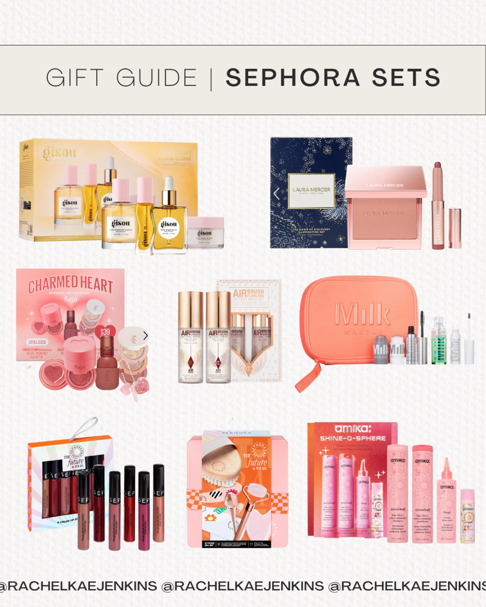 Who doesn’t love a gift set from Sephora?!😍 
I pulled all my favorites full of products I absolutely LOVE!! 
Made sure to include everything from hair care, skin care, and makeup!🤍

Gift guide for makeup girls, gift guide for beauty lovers, makeup gifts, skin care gifts, hair care gifts, Sephora gifts🤍

#LTKGiftGuide #LTKfindsunder100 #LTKbeauty