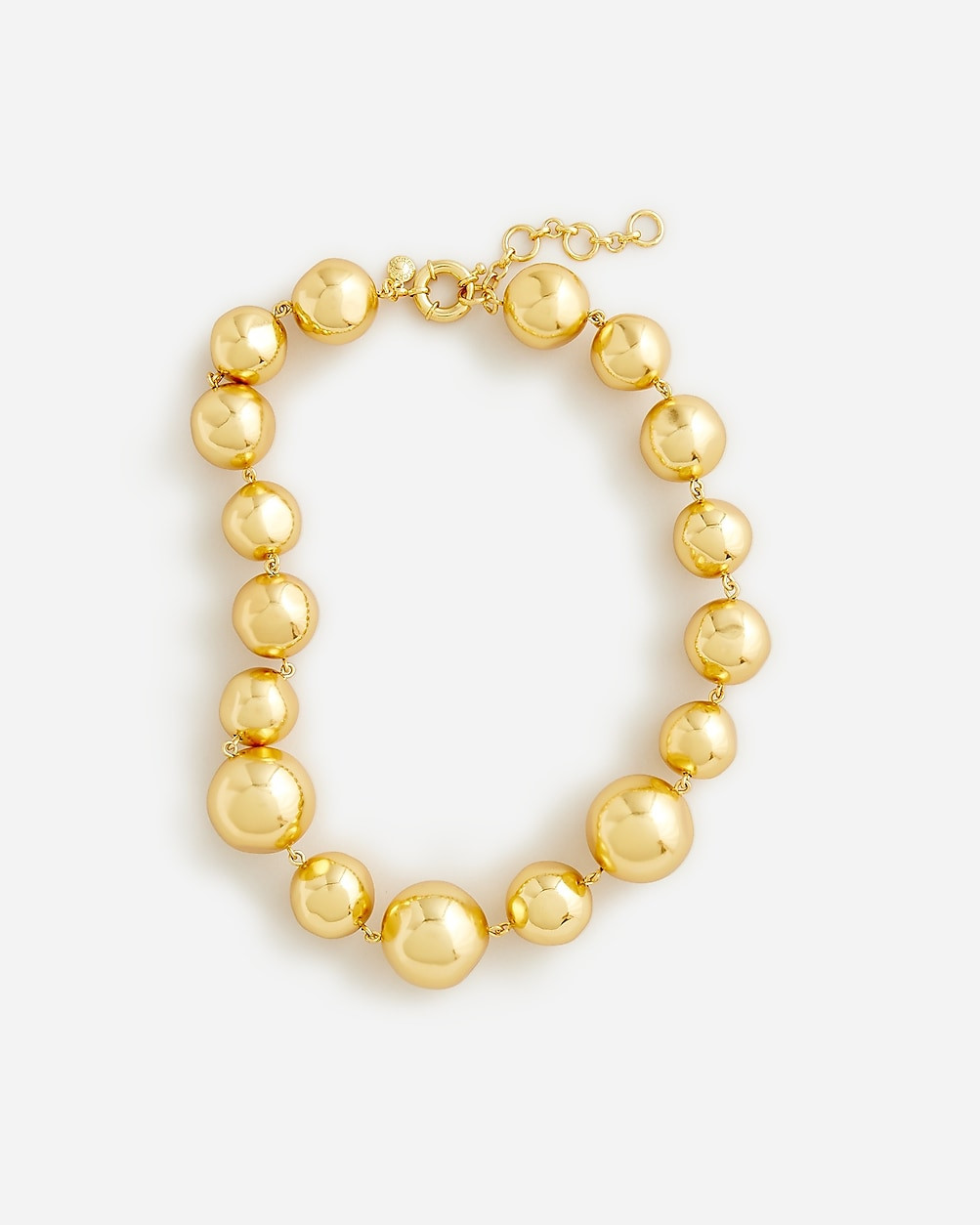Oversized metallic-ball necklace | J. Crew US