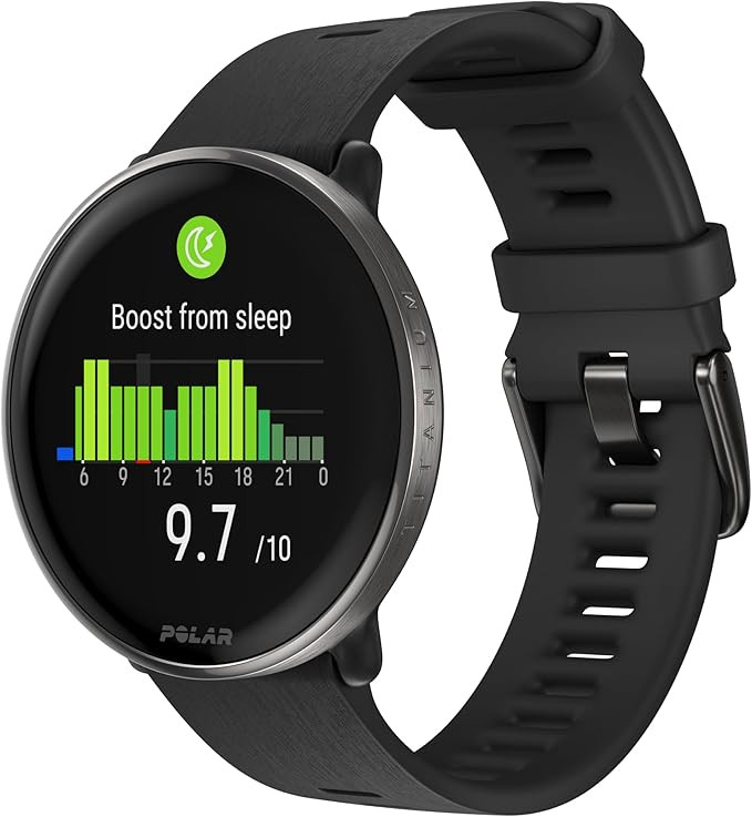 Polar Ignite 3 Series Titanium Fitness Tracking Smartwatch with AMOLED Display, GPS, Heart Rate M... | Amazon (US)