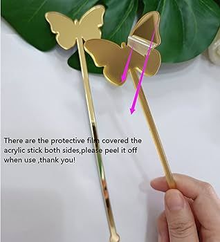 Set of 20 Acrylic Drink Stirrers,Butterfly Cocktail Stirrer for Kids Birthday Party,Retro Party o... | Amazon (US)