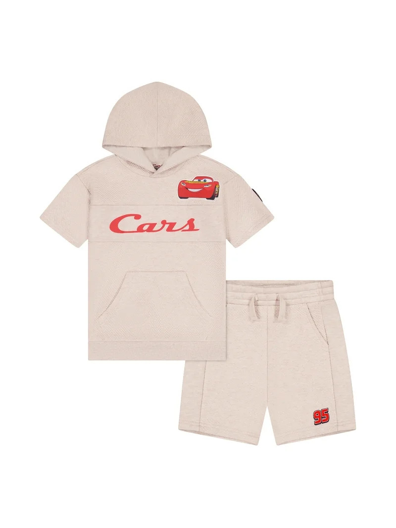 Cars Toddler Boy Textured Knit Short Set, Sizes 12 Months-5T | Walmart (US)