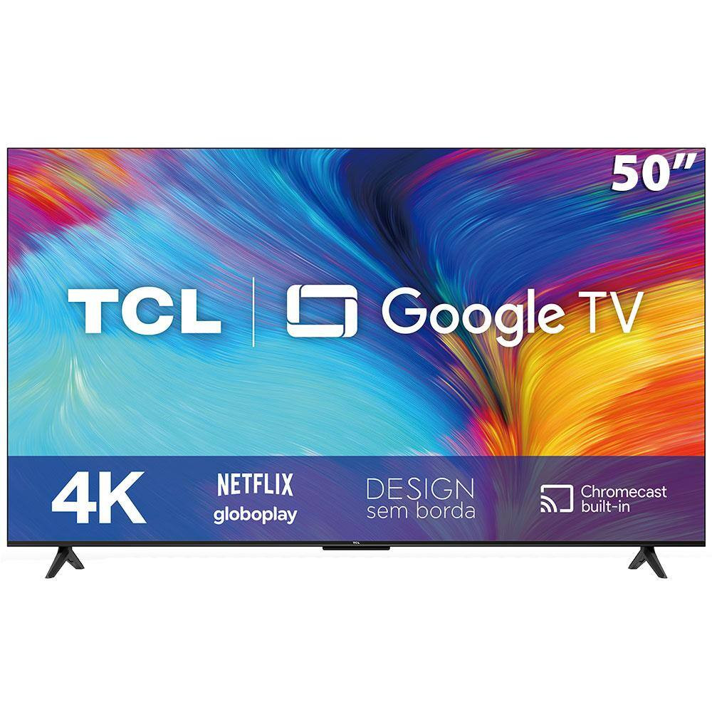 Smart TV LED 50" 4K TCL 50P635 HDR, Wifi Dual Band, Bluetooth, Controle Remoto com Comando por co... | Casas Bahia (BR)