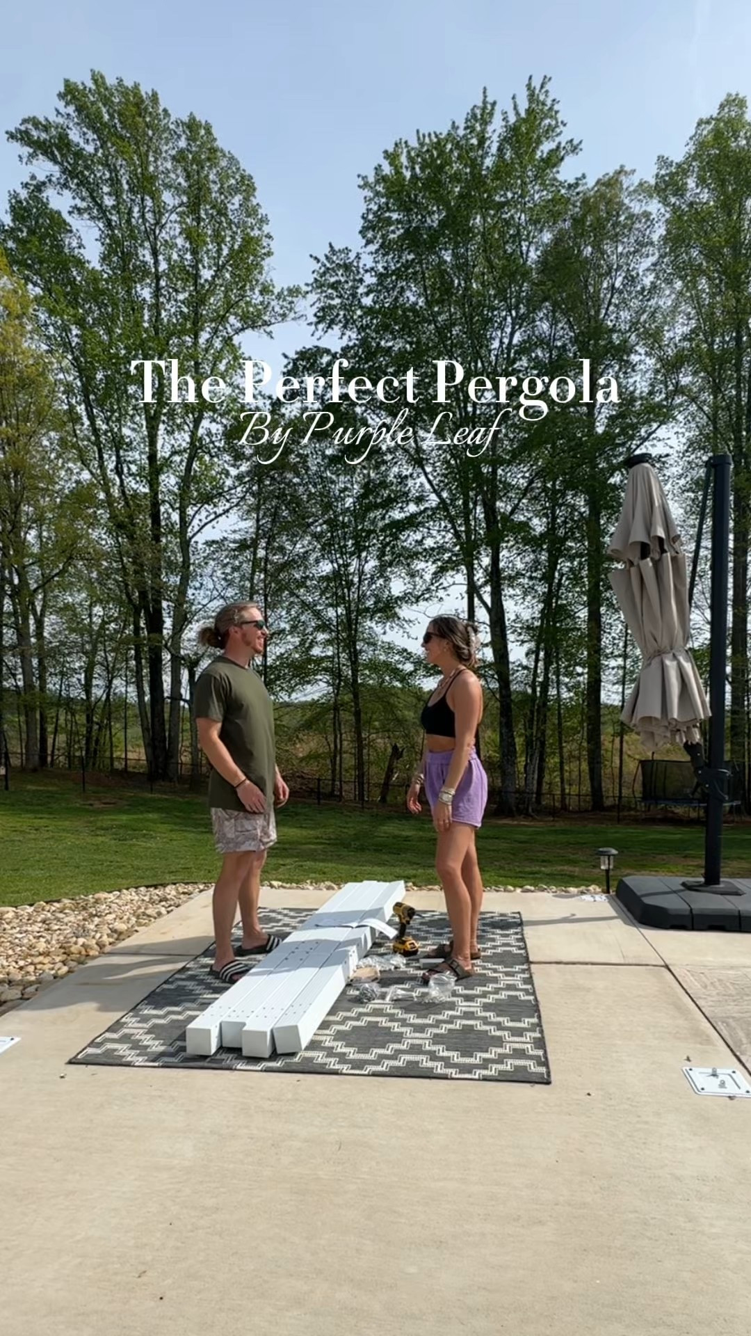 Our new pergola! Love how this turned out! 

From purple leaf! 
*we added curtains as well 
* 24 FT Outdoor String Lights: Bulbs are made of durable PET, shatterproof, IP44 waterproof, and can stand hot, rainy weather
* 5 Crossbeams: PURPLE LEAF rattan stand is made of aluminum frame with anti-rust treatment, durable and stable support
* Retractable Pergola: The 10' X 10' White Pergola allows you to adjust the amount of sunlight with ease by sliding its convertible roof


#LTKHome #LTKWatchNow #LTKFamily