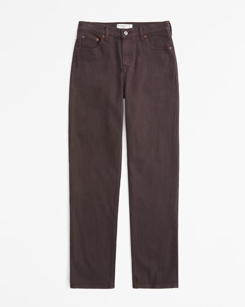 Mid Rise 90s Straight Jean | Abercrombie & Fitch (US)