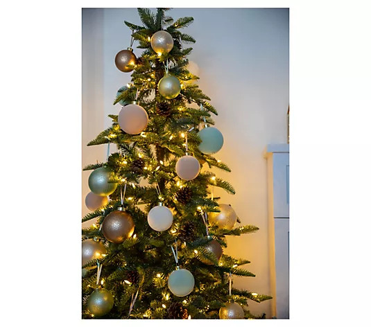 5' Illuminated LED Tree with Pinecones by Lauren McBride - QVC.com | QVC