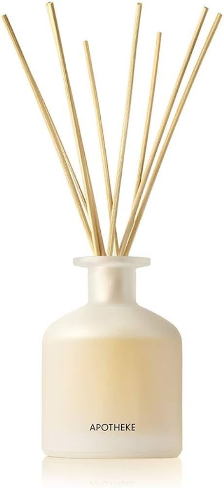 APOTHEKE Luxury Scented Oil Reed Diffuser, Amber Woods, 6.7 oz - Lily of The Valley, & Jasmine Fragr | Amazon (US)