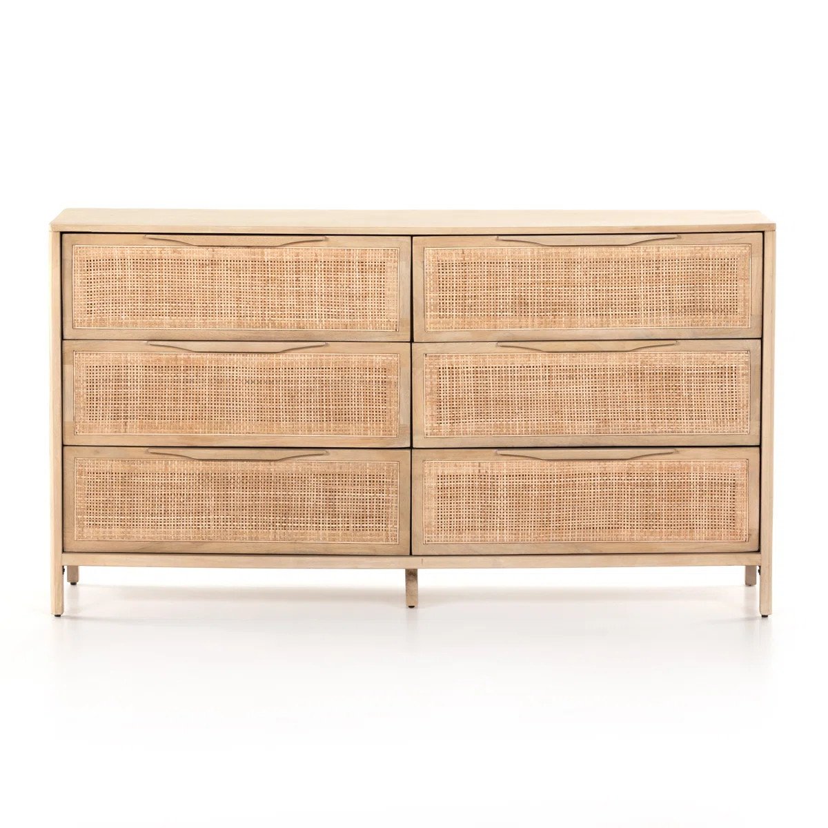Nellie 6 Drawer Cane Dresser | Wayfair North America