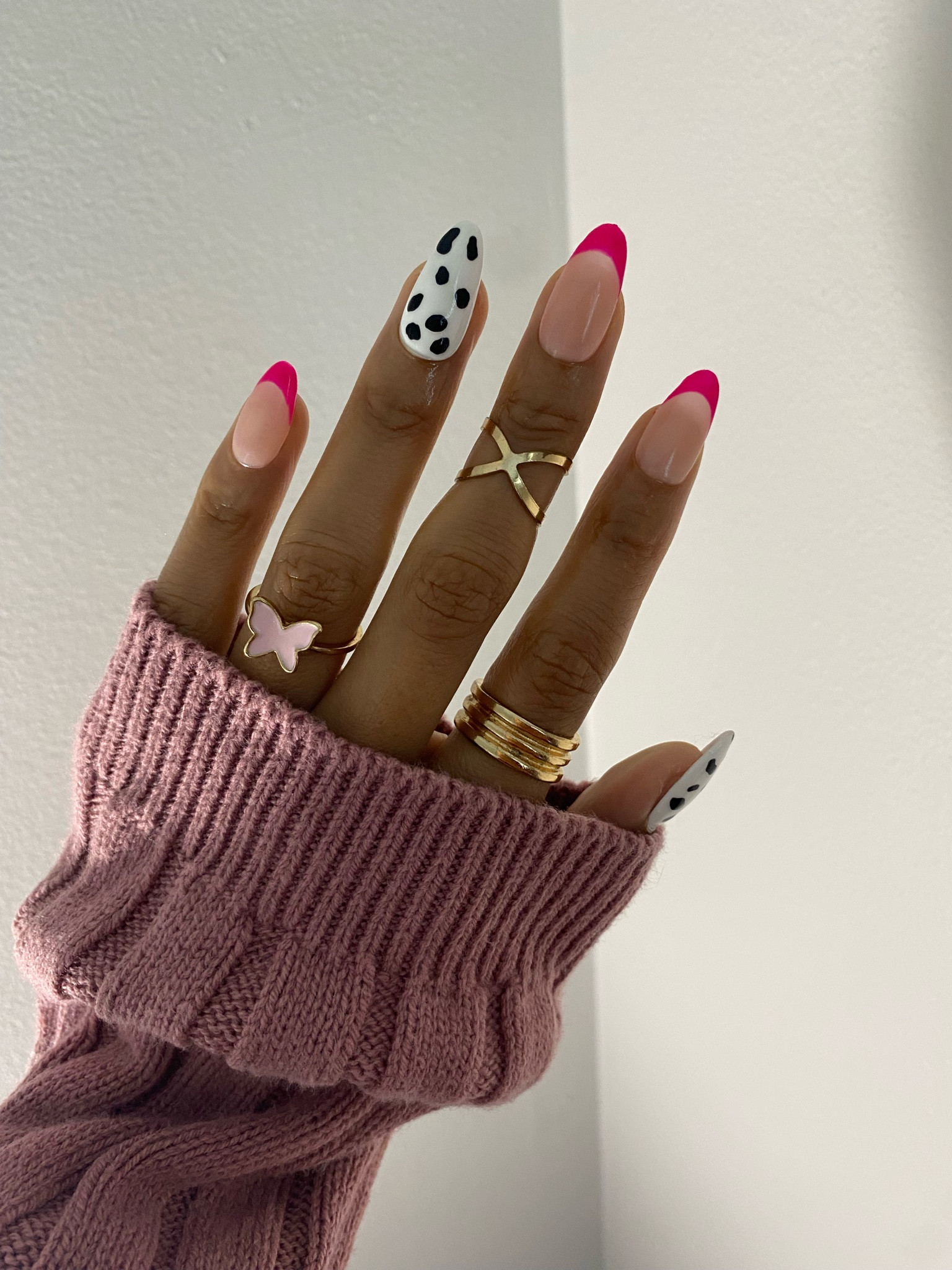 Cow print and pink French tip nail inspo

#LTKFind #LTKbeauty #LTKGiftGuide
