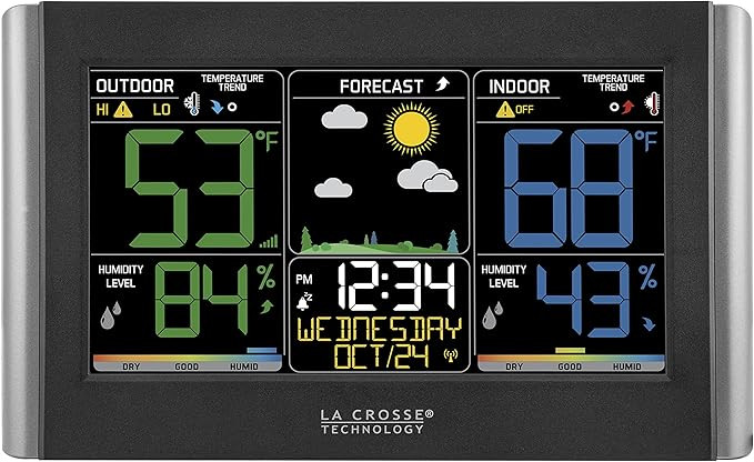 La Crosse Technology C85845-1 Color Wireless Forecast Station | Amazon (US)