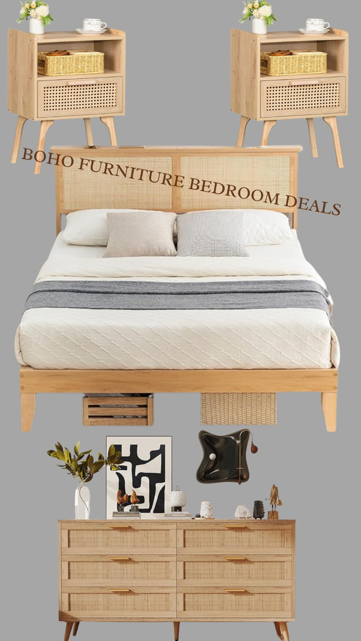 Some of my favorite cyber Monday boho bedroom furniture deals on Amazon! 

#rattan 

#LTKHome #LTKSaleAlert #LTKCyberWeek