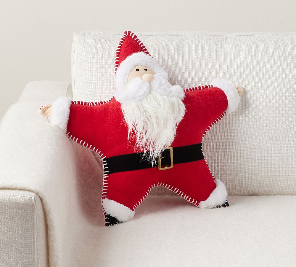 Santa Star Pillow | Pottery Barn (US)