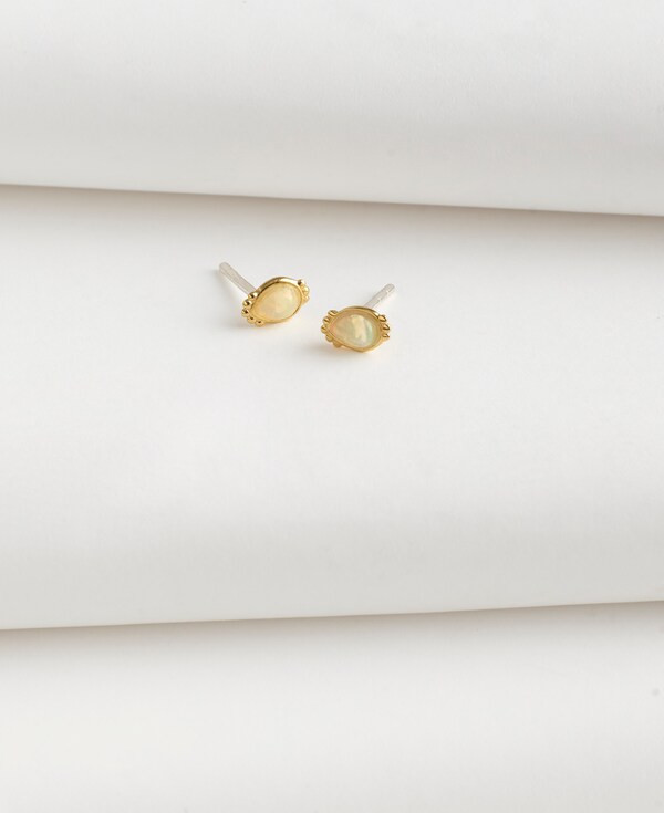 Demi-Fine Opal Stud Earrings | Madewell