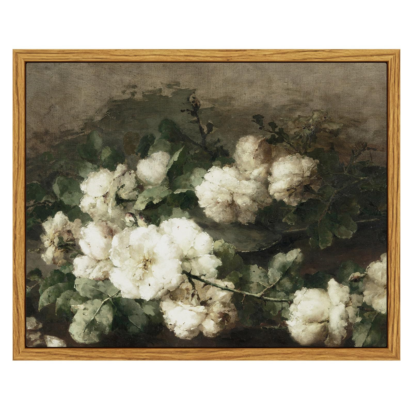 InSimSea Framed Canvas Wall Art, Vintage Flower Pictures Decor Aesthetic, Samll Wall Art Valentin... | Amazon (CA)