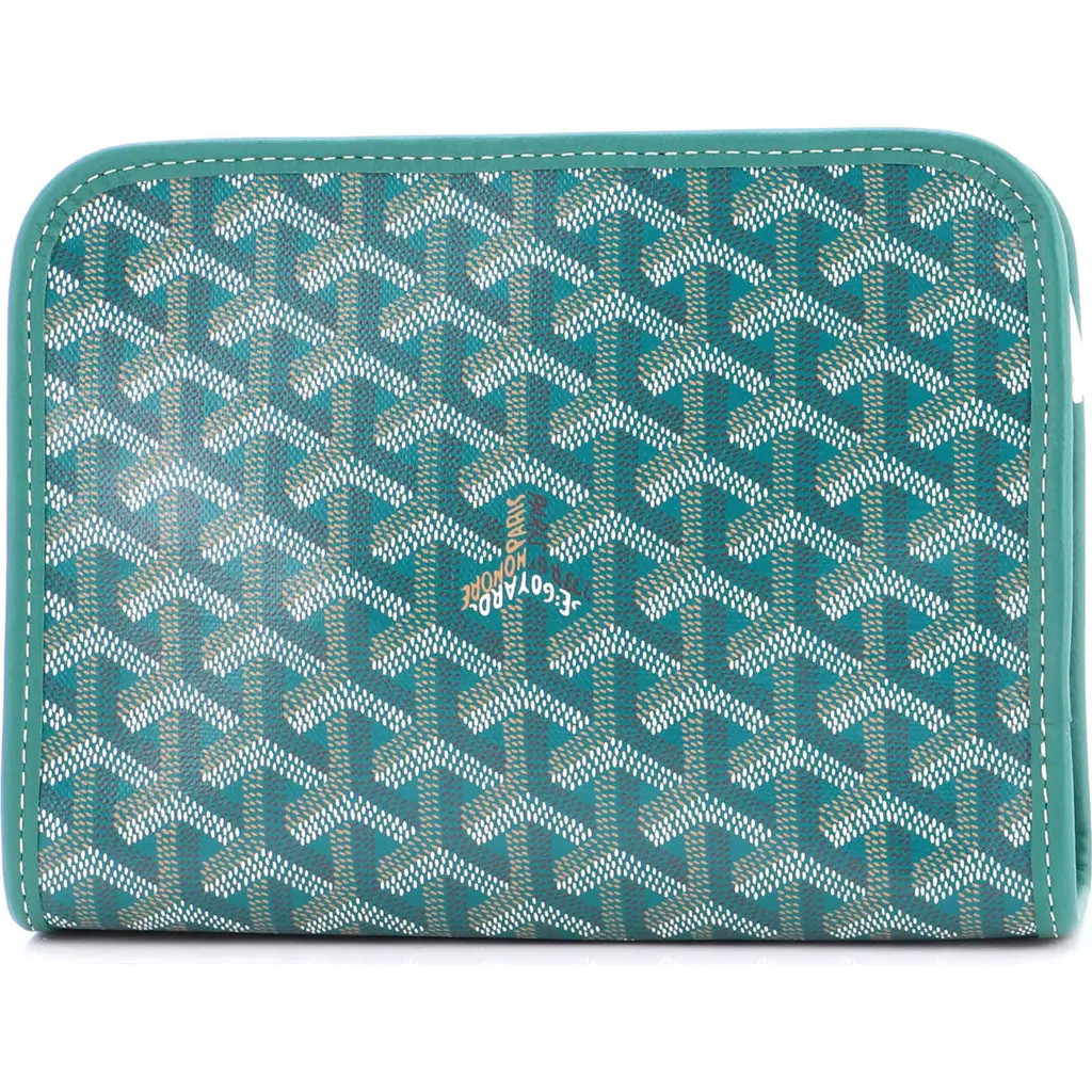 Pre-Owned Goyard Jouvence Toiletry Pouch Coated Canvas PM in Green at Nordstrom, Size X-Small | Nordstrom