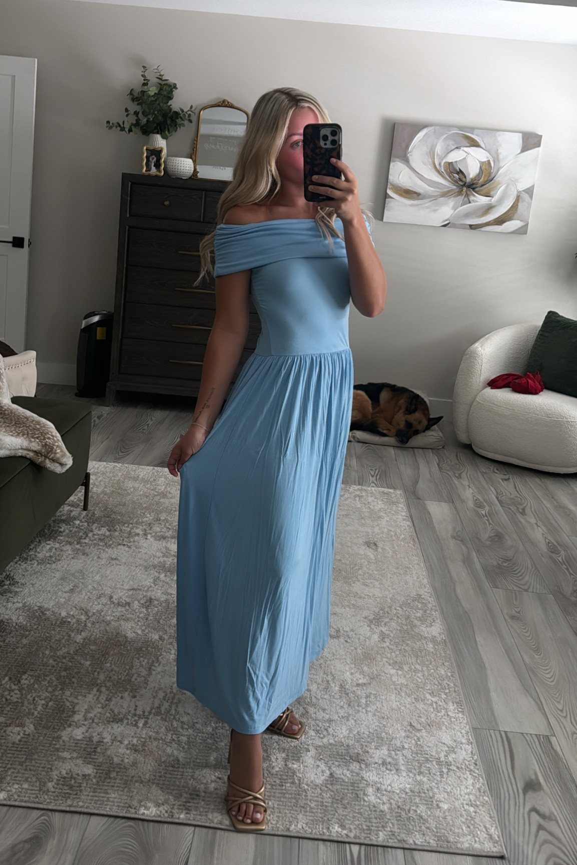 Wedding guest or shower dress🩵🤍

#LTKSeasonal #LTKitbag #LTKfindsunder50