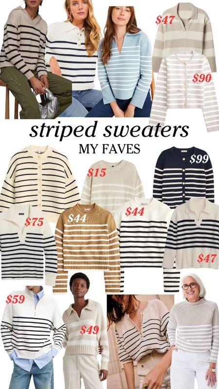 My favorite striped sweaters for year-round wear! 

#LTKfindsunder50 #LTKfindsunder100 #LTKsalealert