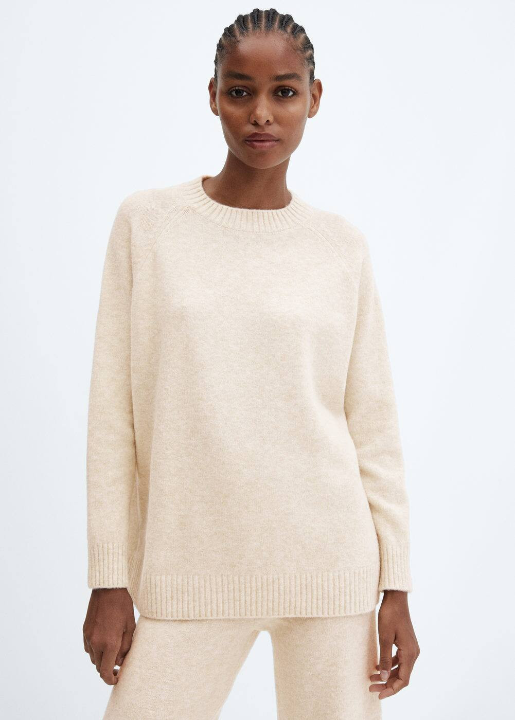 Oversize knit sweater | MANGO (UK)