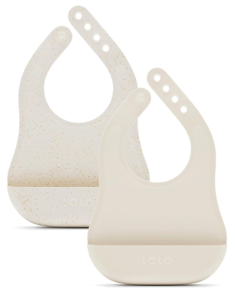 Lalo The Bib - Waterproof, Non-Toxic Silicone Baby Bib with Adjustable Neck Band & Silicone Food ... | Amazon (US)