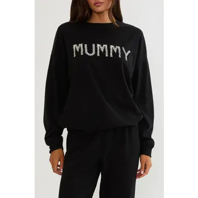 Beach Riot Devyn Oversized Graphic Sweatshirt in Midnight Mummy at Nordstrom, Size Medium | Nordstrom