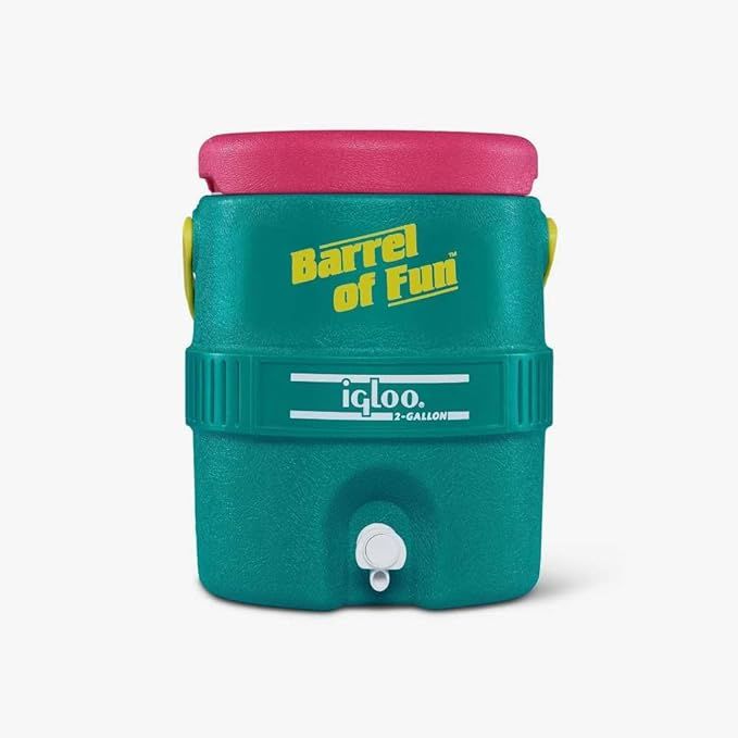 Igloo Special Edition Retro 2 Gallon Barrel of Fun Insulated Jug, Jade | Amazon (US)