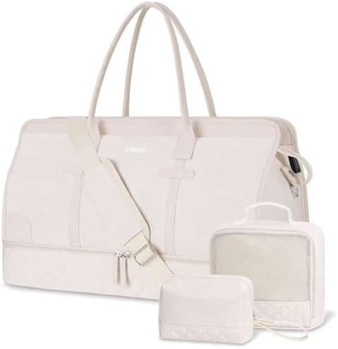 ETRONIK Weekender Overnight Bags for Women, Large Travel Duffle Bags with Shoe Compartment & Wet ... | Amazon (US)