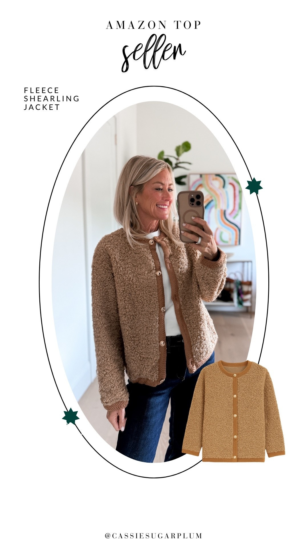 This faux fur shearling Amazon jacket is darling! I love layering this with a simple tee and jeans for a fun winter look. ✨

#LTKGiftGuide #LTKHoliday #LTKOver40