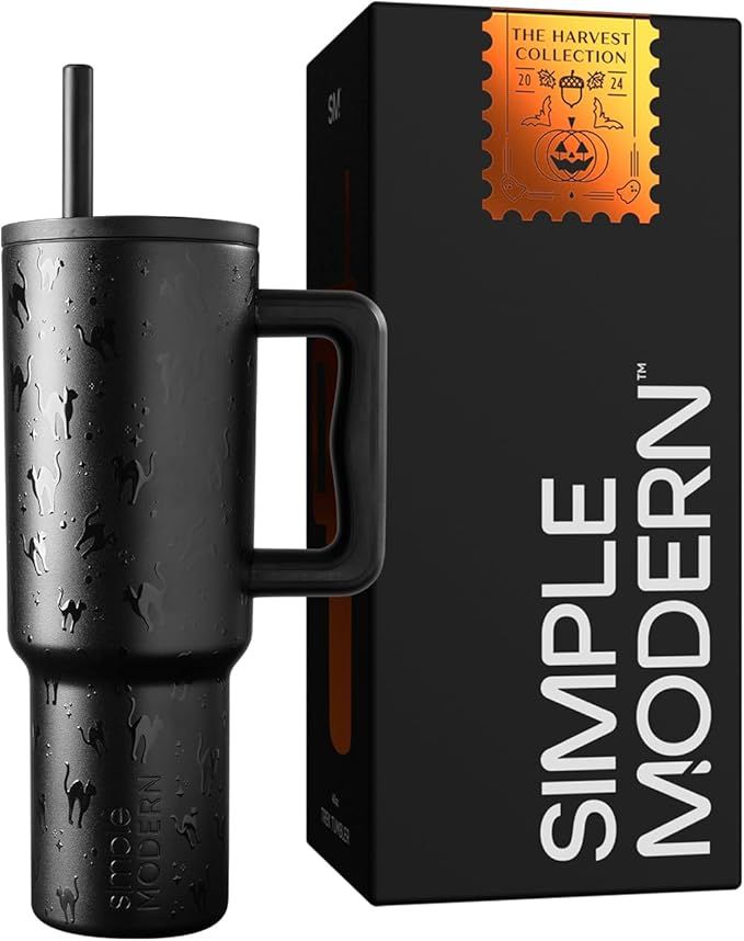 Simple Modern Halloween 40 oz Tumbler with Handle and Straw Lid | Leak-Proof Insulated Stainless ... | Amazon (US)