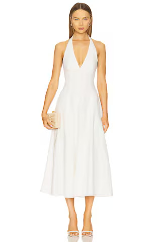 FAITHFULL THE BRAND Marie Midi Dress in White from Revolve.com | Revolve Clothing (Global)
