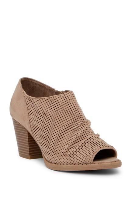 MIA | Portial Laser-Cut Open Toe Bootie | Nordstrom Rack | Nordstrom Rack